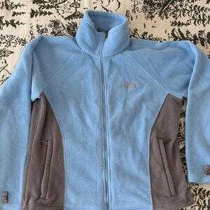 The North Face Women’s Blue and Gray Fleece Jacket